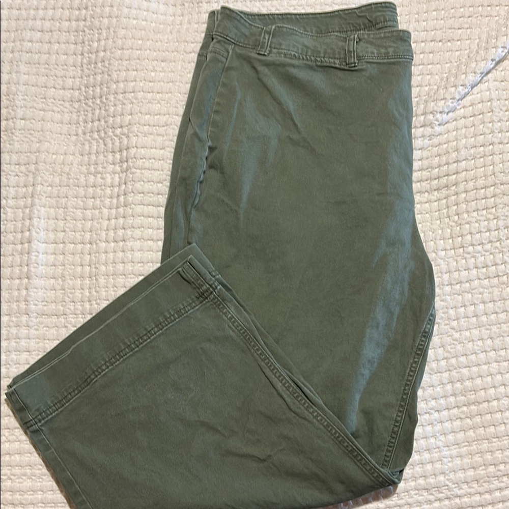 Old Navy Green Wide Leg Pants